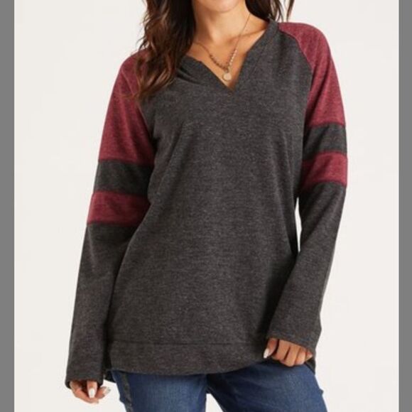 NWT Charcoal & Raisin Color sweatshirt - Picture 1 of 3